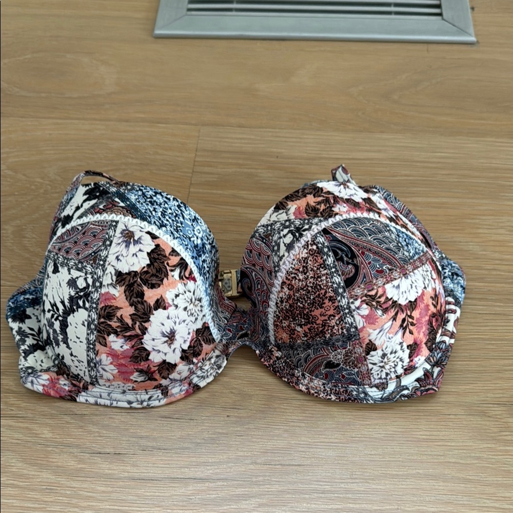 Floral Patchwork Bikini Top